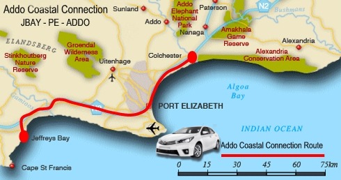 Addo Shuttle Map