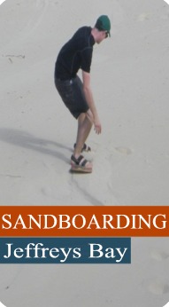 Sandboarding Jeffreys Bay